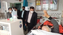 بازدید سرزده فرماندار شهرستان خرم بید از بیمارستان ولیعصر (عج)